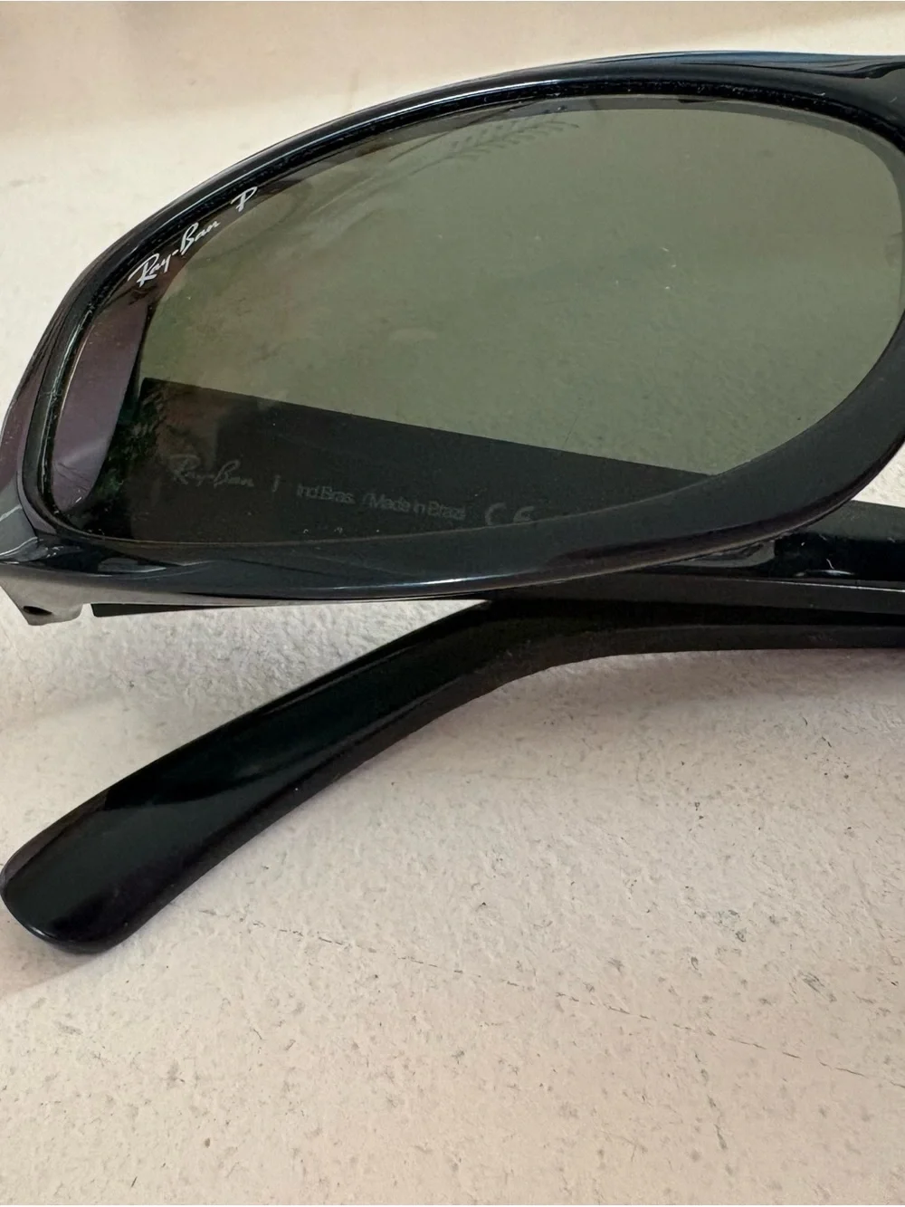 Ray-Ban Black Polarized Sunglasses with Dark Lenses